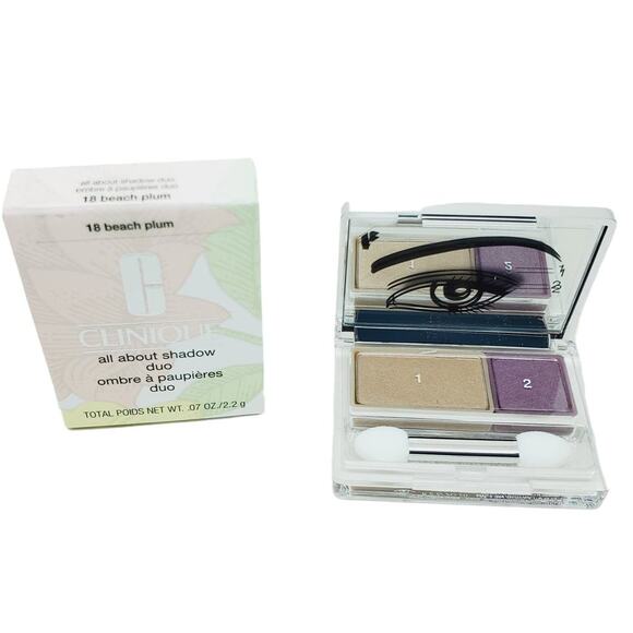 Clinique All About Shadow Duo 18 Beach Plum - Picture 1 of 3